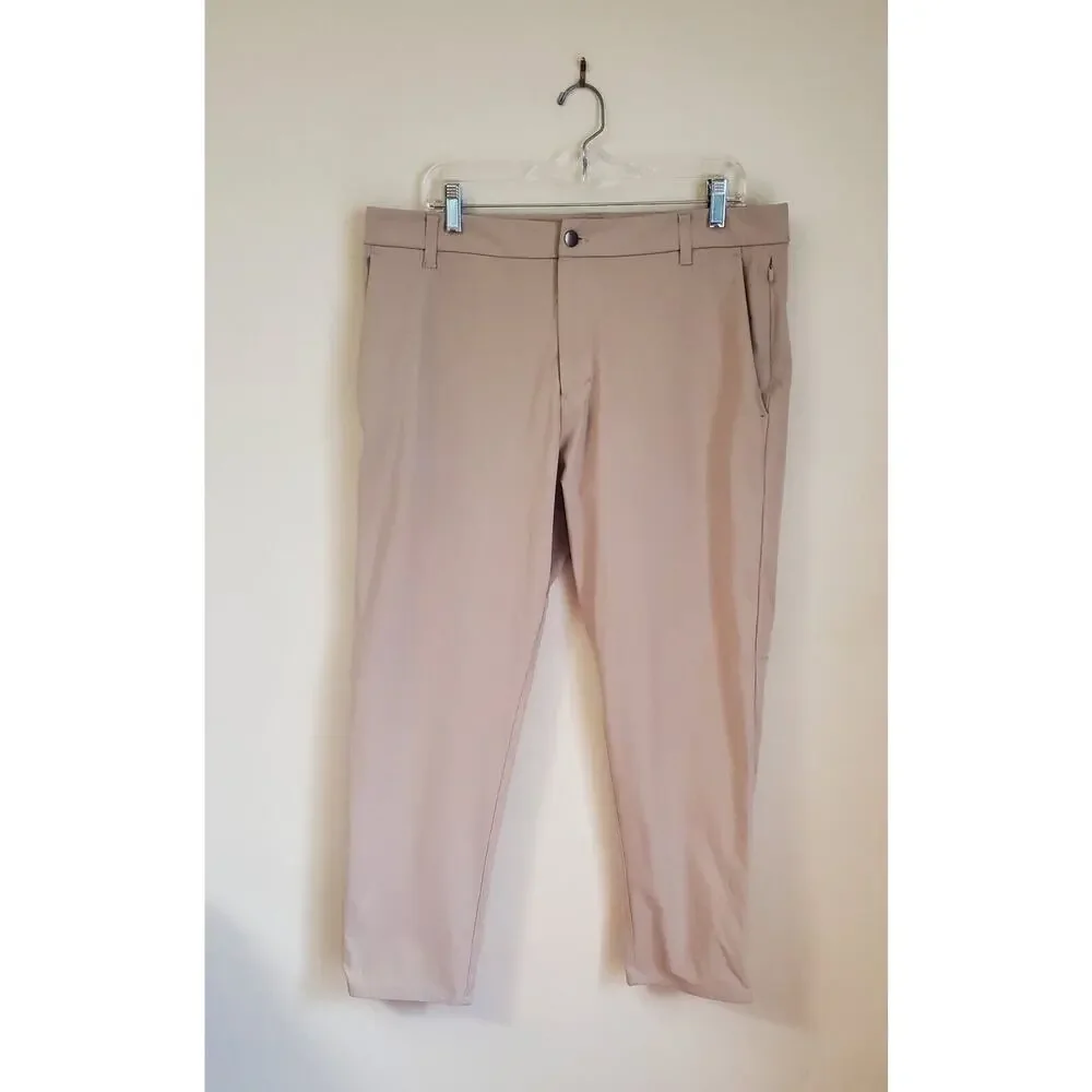 Lululemon ABC Pants Mens Sz 36x29 Classic Fit 5-Pocket‎ Warpstreme Tan/Khaki